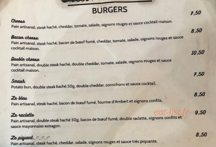 Pain Viande — carte page 1