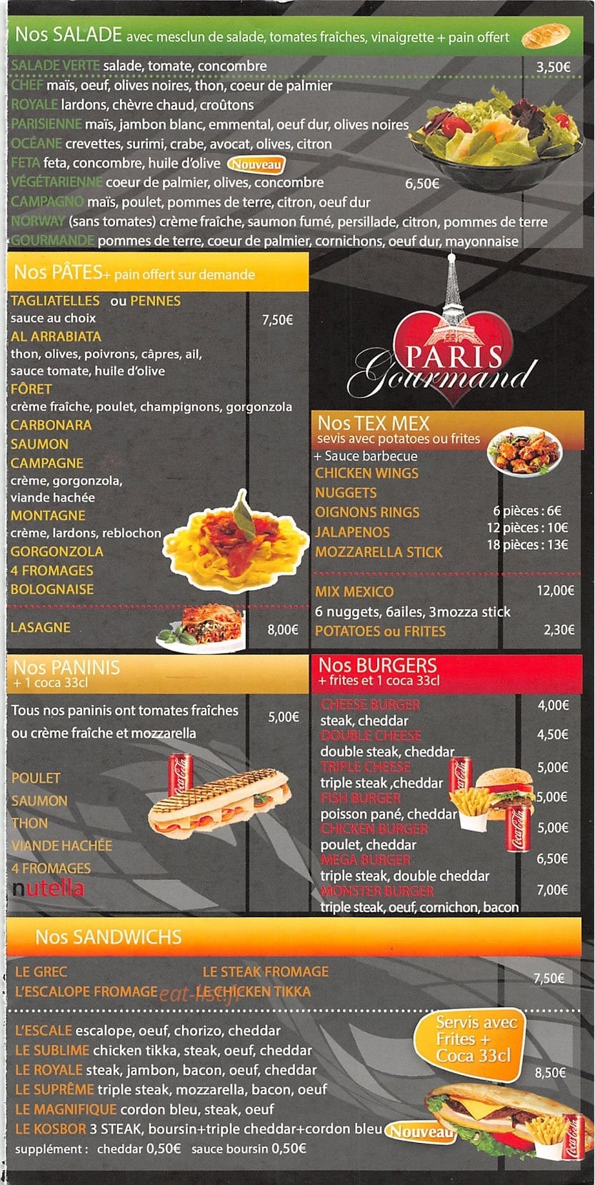 Paris Gourmand — carte page 4