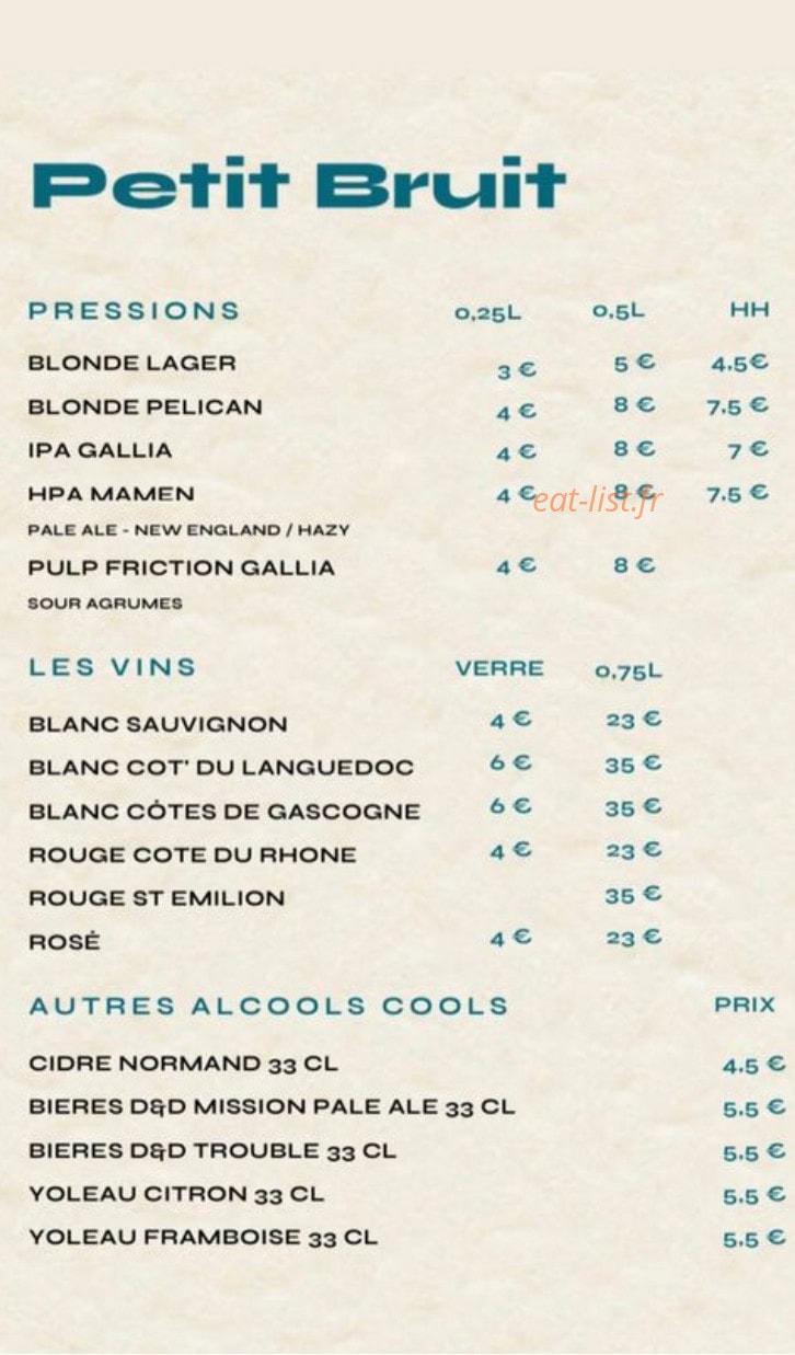 Petit Bruit — carte page 4