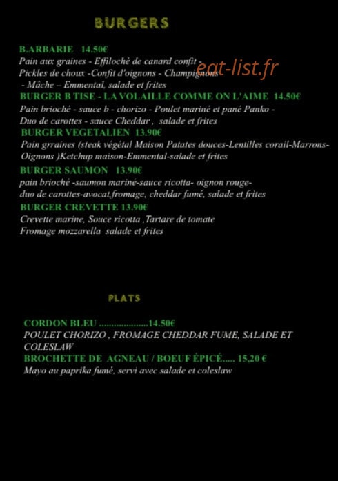 Poke Burger — carte page 2