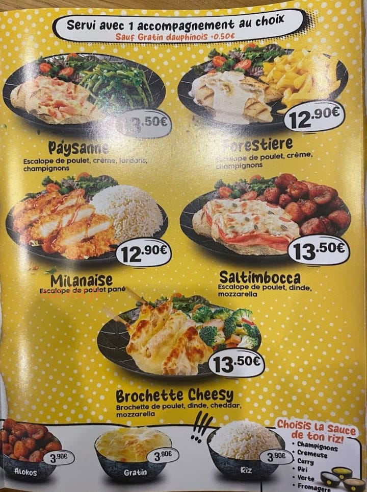 Poulet B — carte page 1