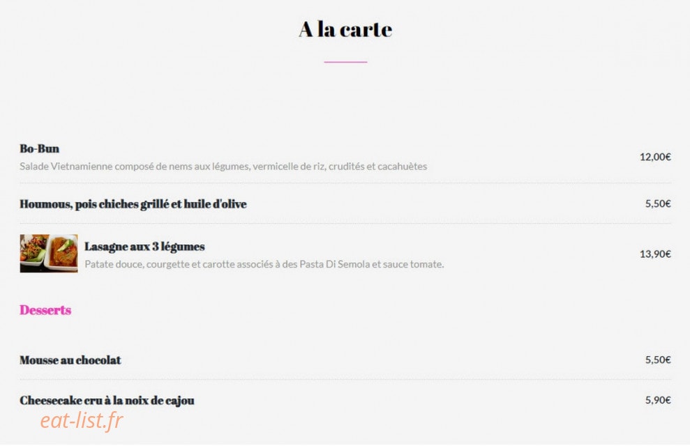 Primeur — carte page 1