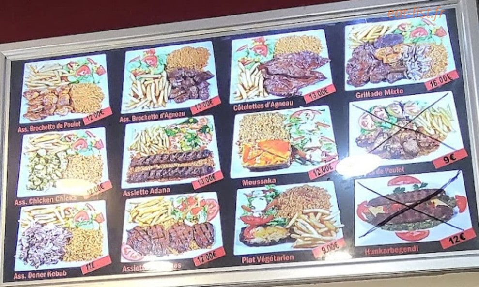 Restaurant Bodrum — carte page 1