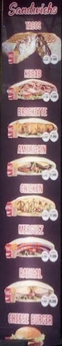 Restaurant Carthage — carte page 2