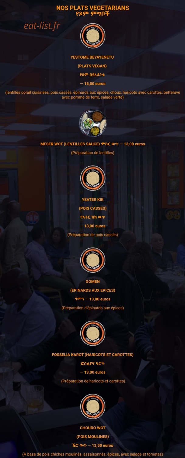Restaurant Enat — carte page 4