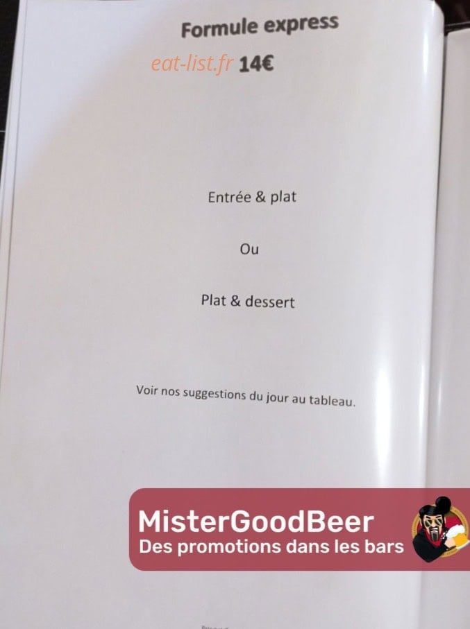 Restaurant et Bar du Lycée — carte page 3