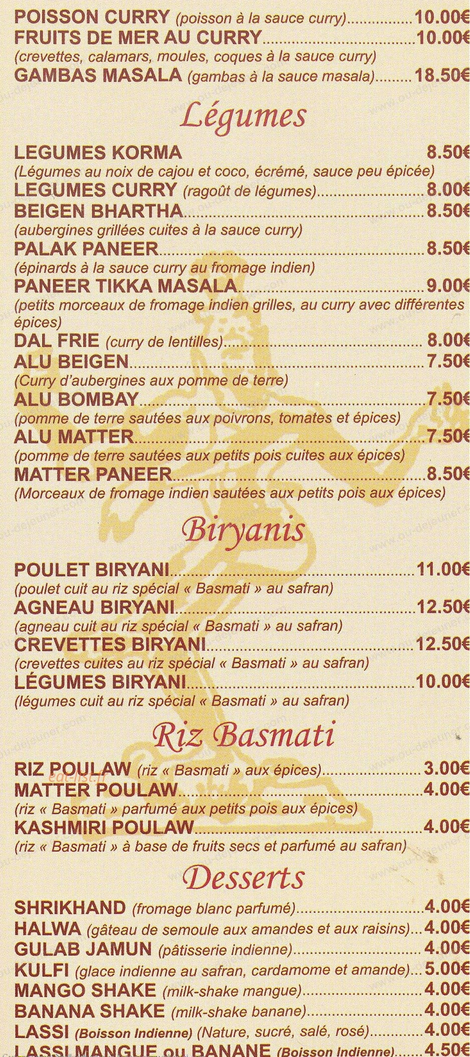 Restaurant Neelkanth — carte page 4