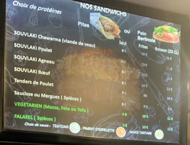 Souvlaki grill — carte page 3