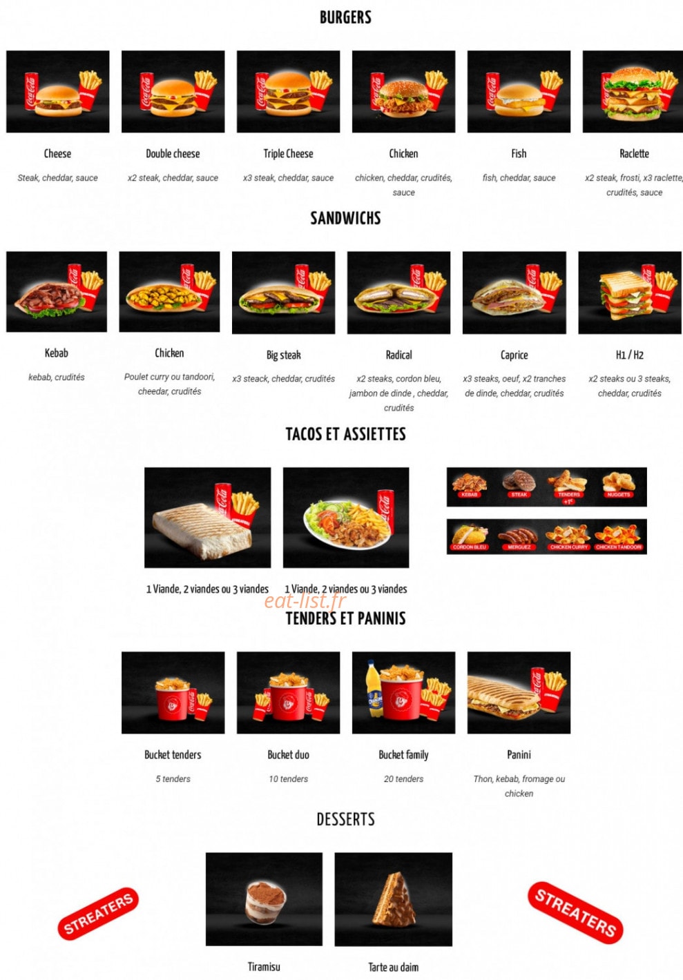 Streaters — carte page 1