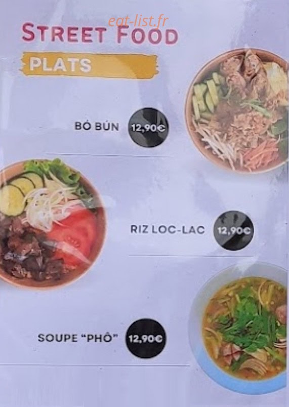 Street Food — carte page 1
