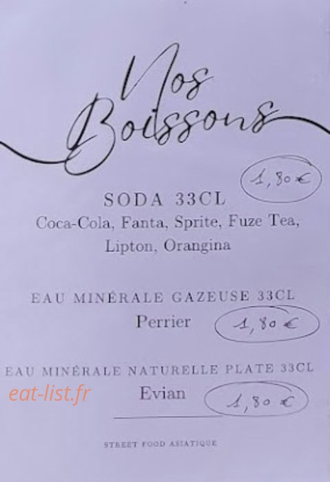Street Food — carte page 4
