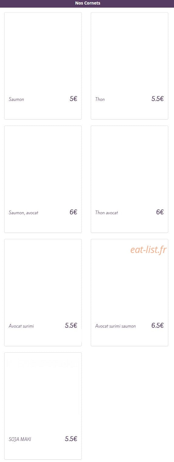 Sushi Home — carte page 11