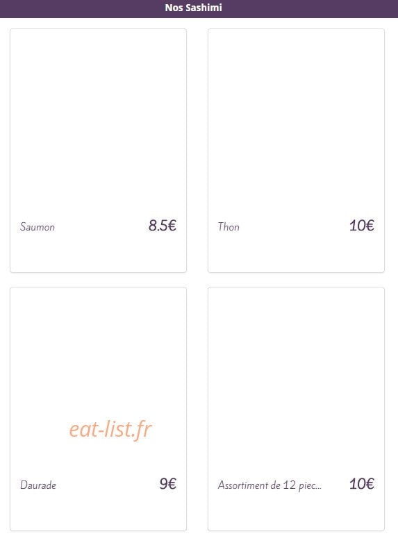 Sushi Home — carte page 8