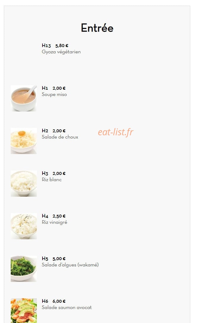 Sushi King — carte page 9