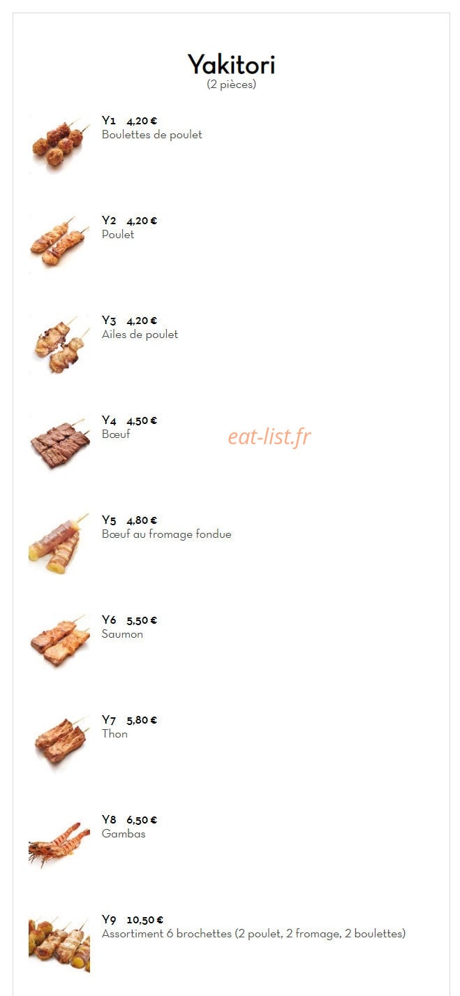 Sushi King — carte page 15