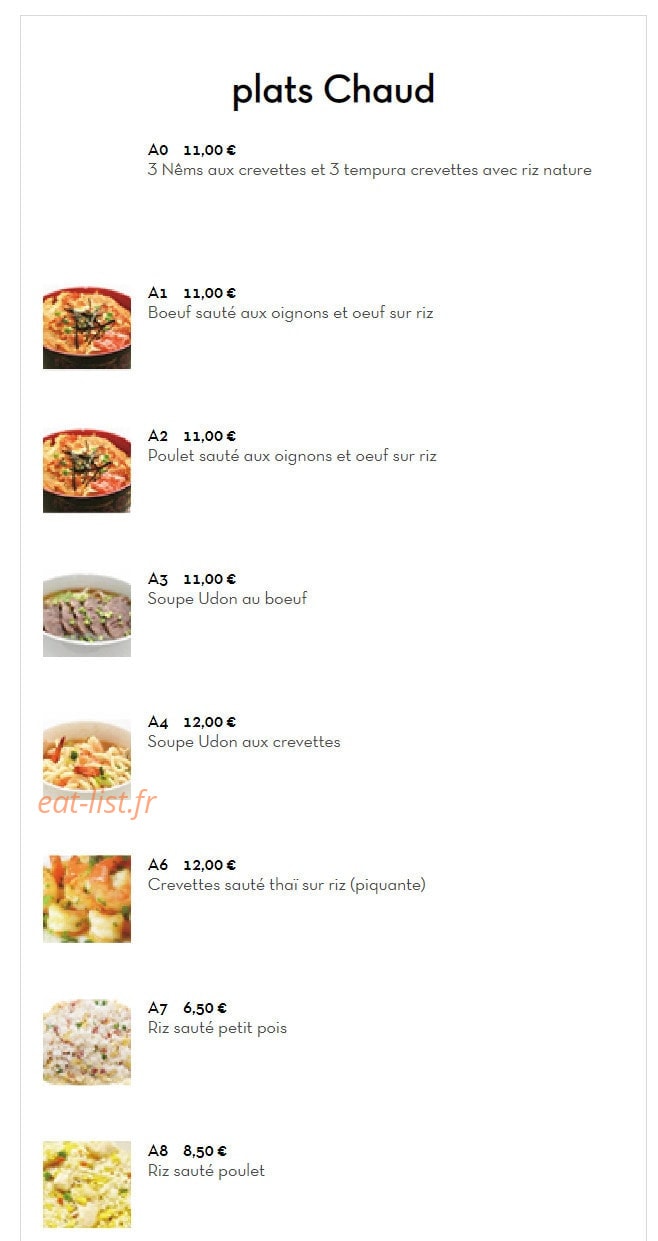 Sushi King — carte page 11