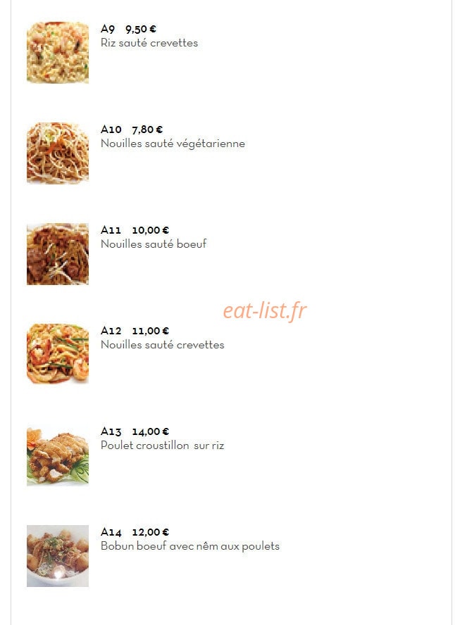Sushi King — carte page 12