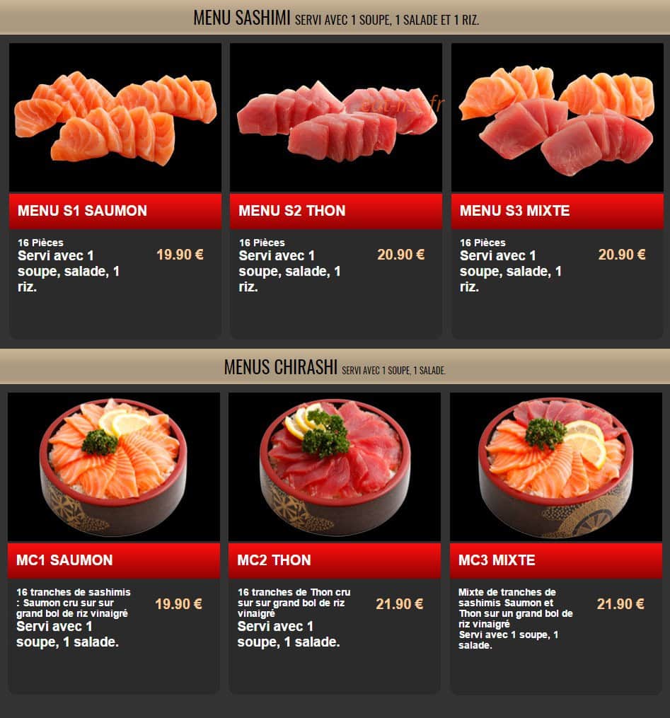Sushi Nuit — carte page 14