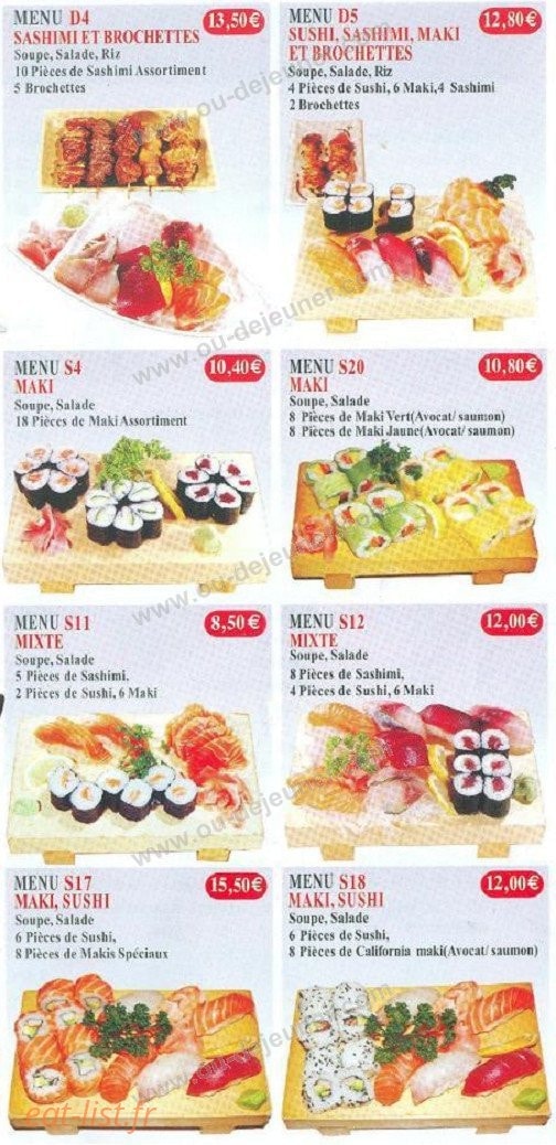 Sushi sakanaya — carte page 6