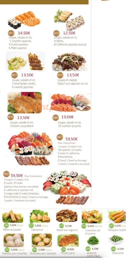 Sushi Sun II — carte page 5