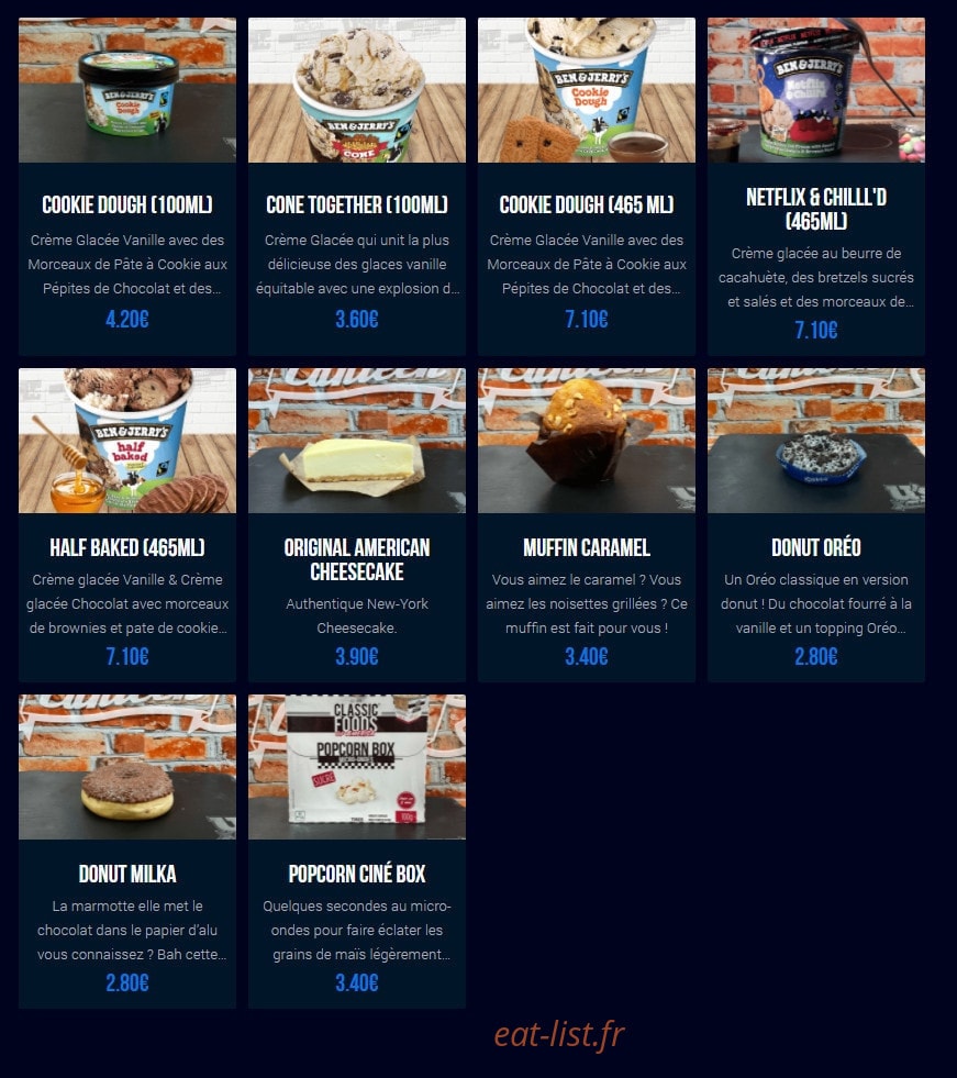 U's Canteen — carte page 5