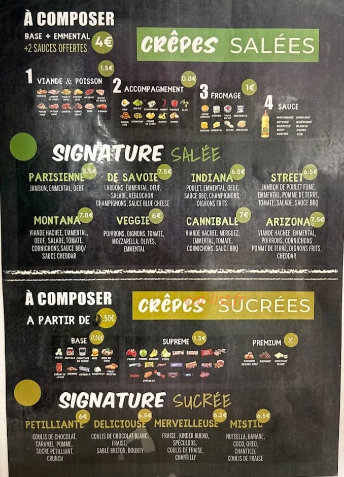 Urban crêp’s — carte page 2