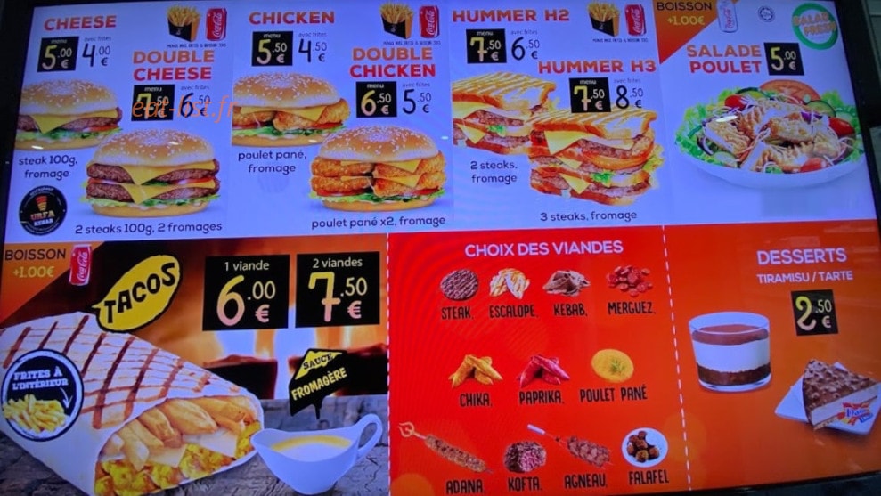 Urfa Kebap 63 — carte page 3