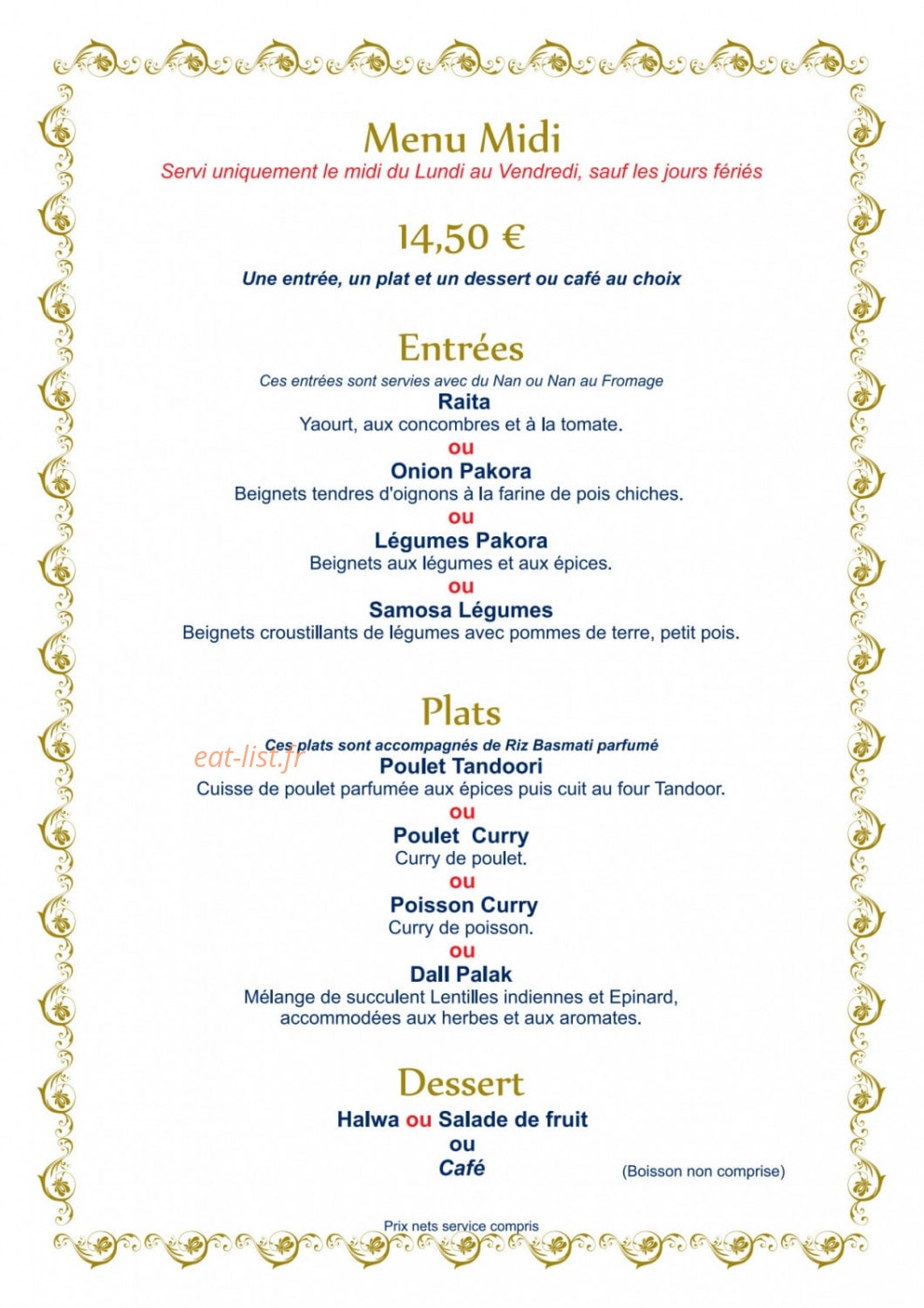 Villa Darjeeling — carte page 9