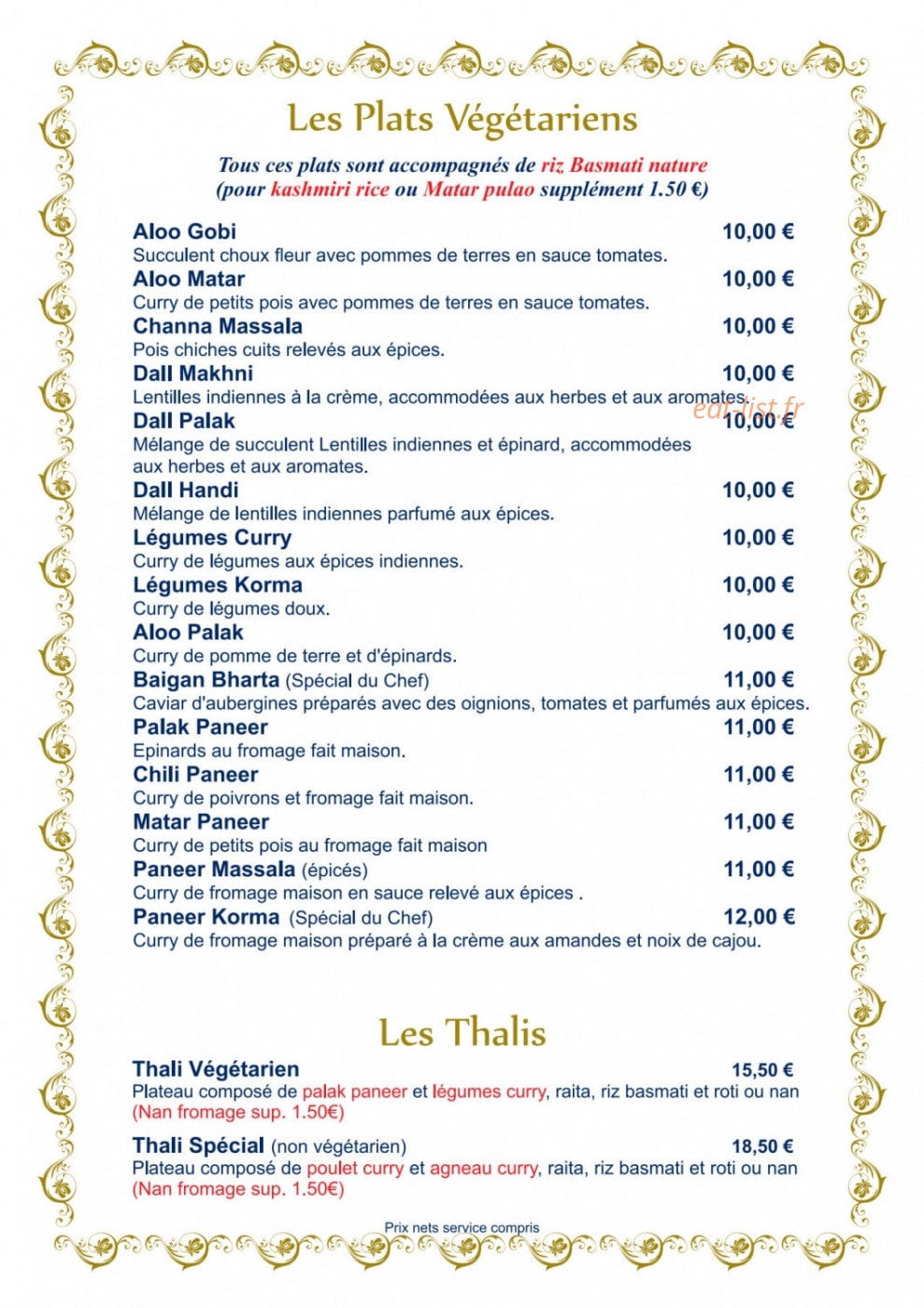 Villa Darjeeling — carte page 5