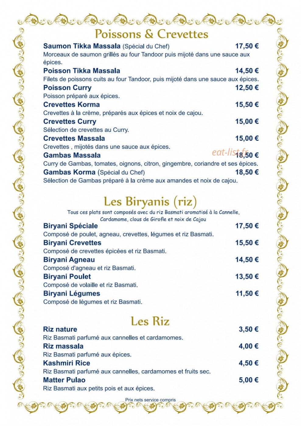 Villa Darjeeling — carte page 4
