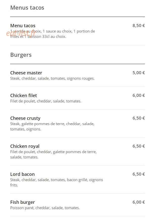 Yummy Fried Chicken — carte page 4