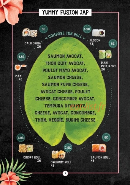 Yummy Thaï — carte page 4