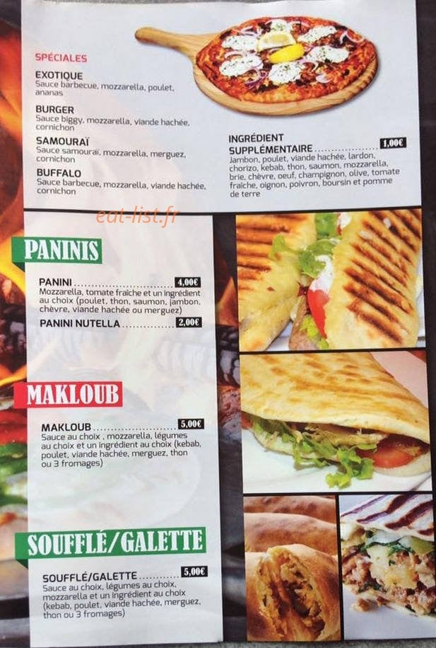 6'S pizza — carte page 3