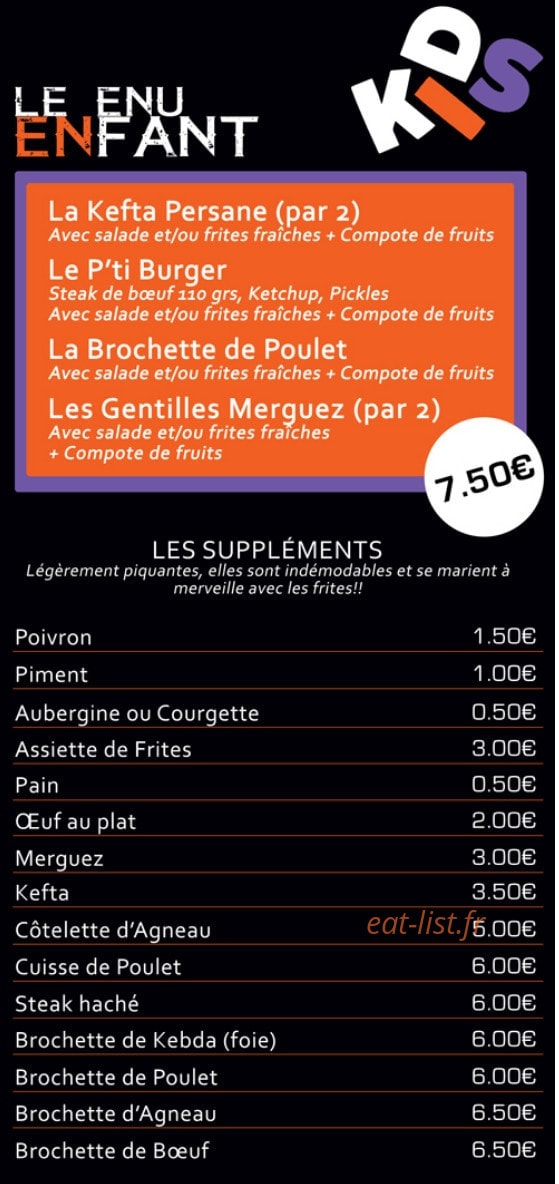 A la Braise — carte page 5