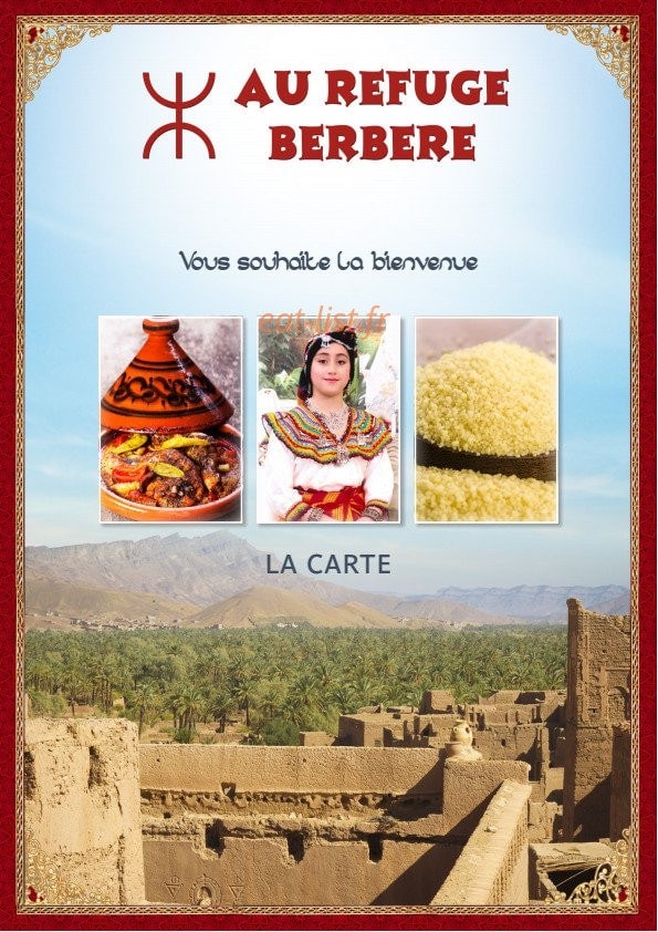 Au Refuge Berbère — carte page 1