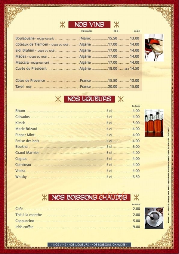 Au Refuge Berbère — carte page 6