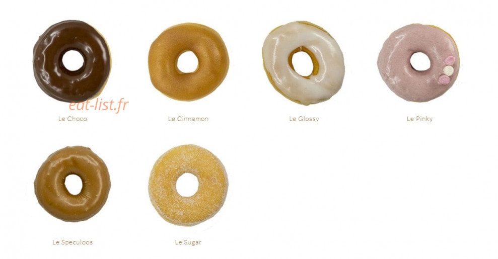 Bakin'Donuts — carte page 1