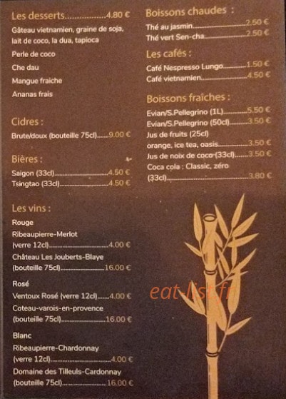 Bambou — carte page 2