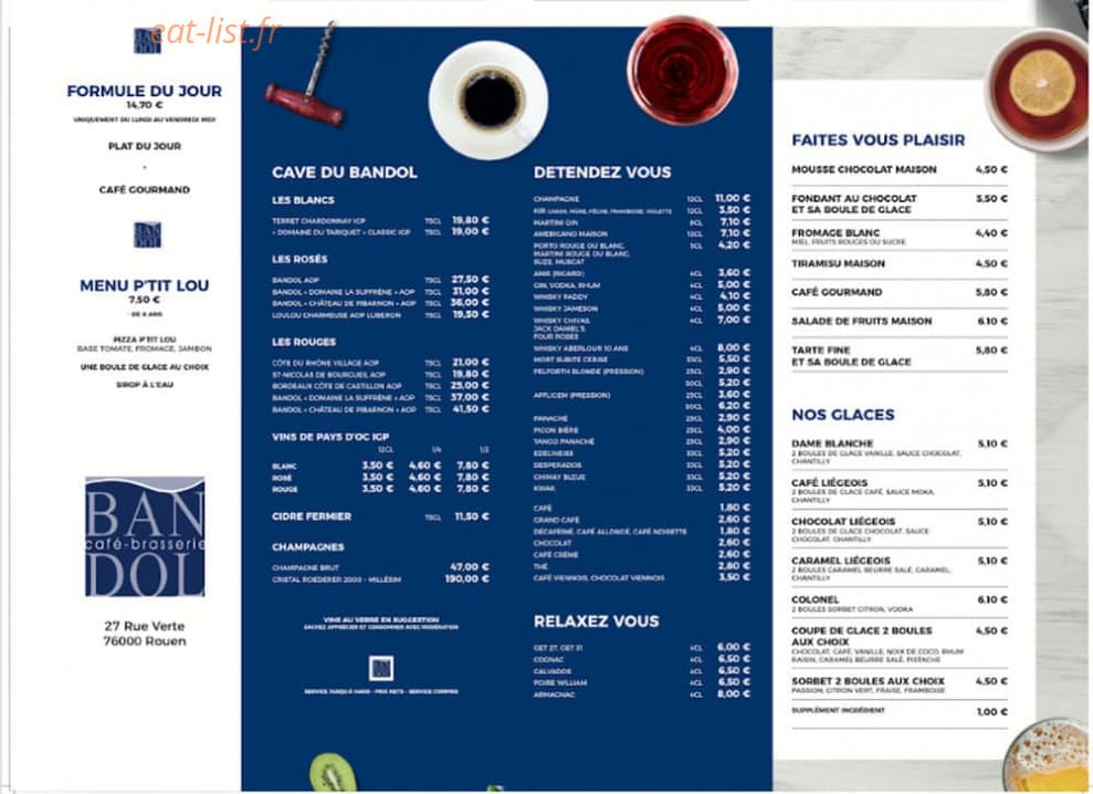 Bandol — carte page 1