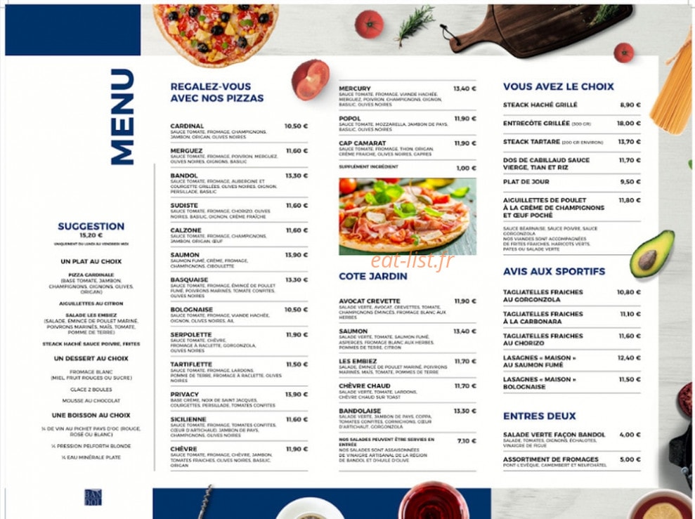 Bandol — carte page 2
