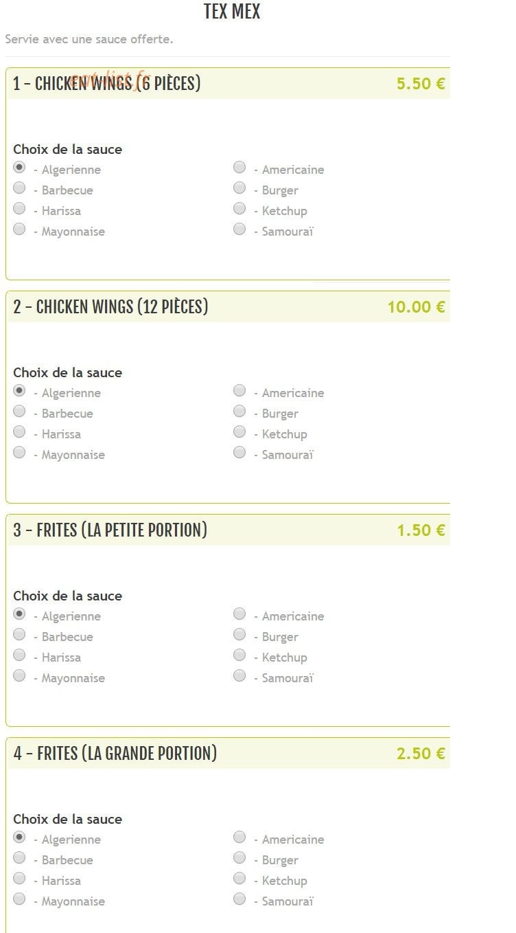 Bella Pizza — carte page 14