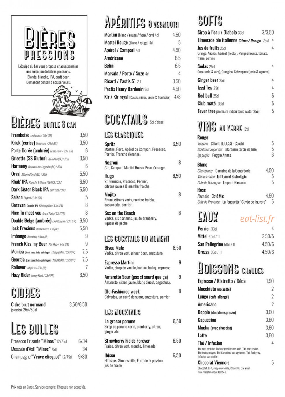 Bisou — carte page 3
