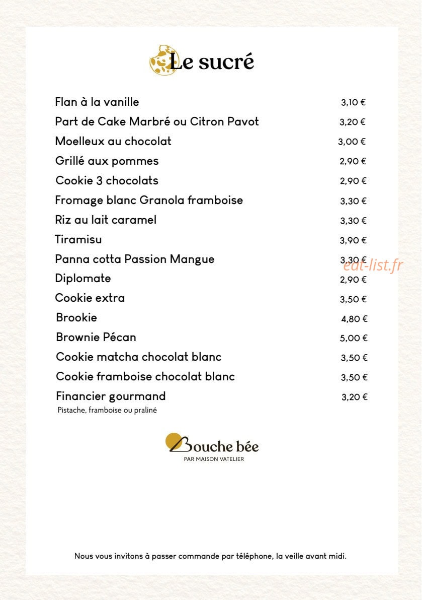 Bouche Bée — carte page 4