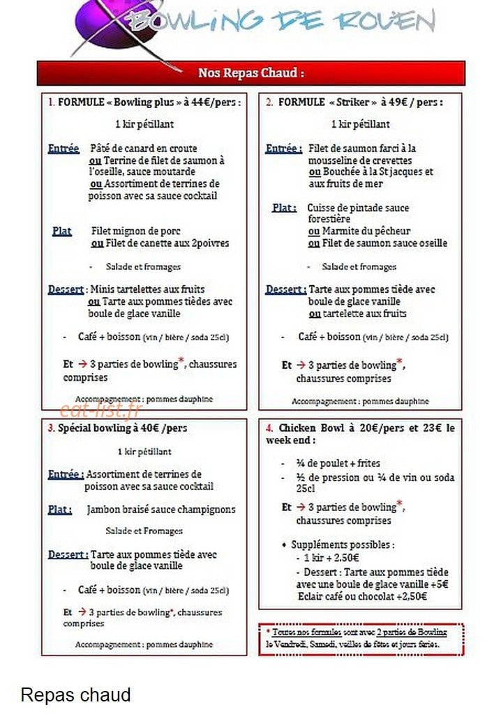 Bowling de Rouen — carte page 2