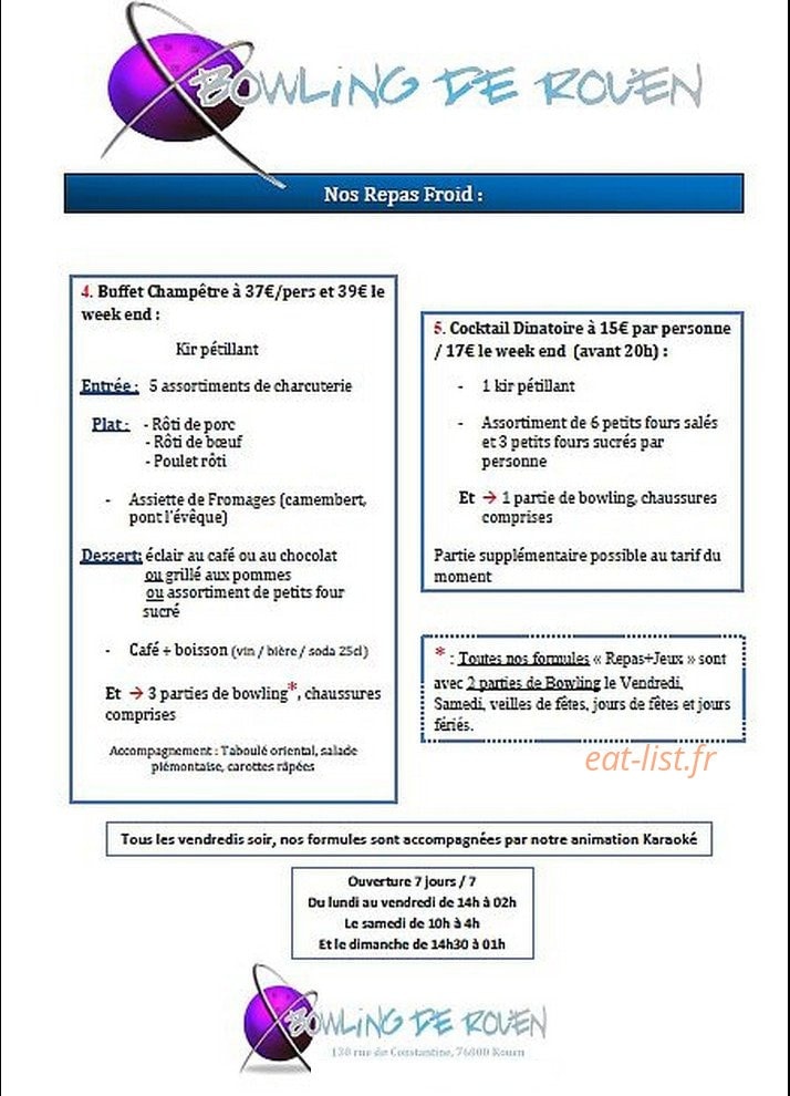 Bowling de Rouen — carte page 1