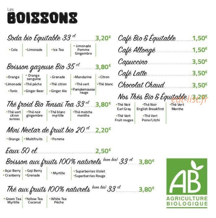 Burger Green — carte page 4