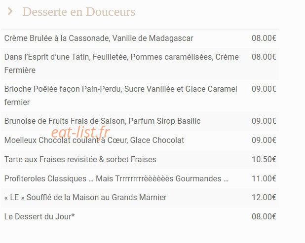 Café Victor — carte page 4