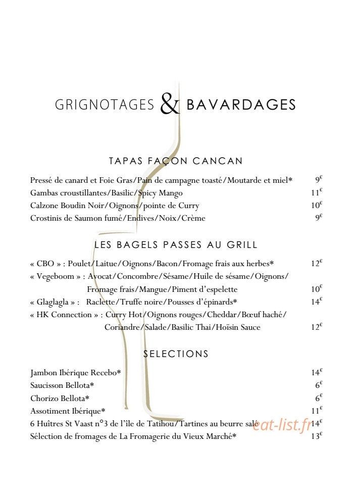 Cancan — carte page 1