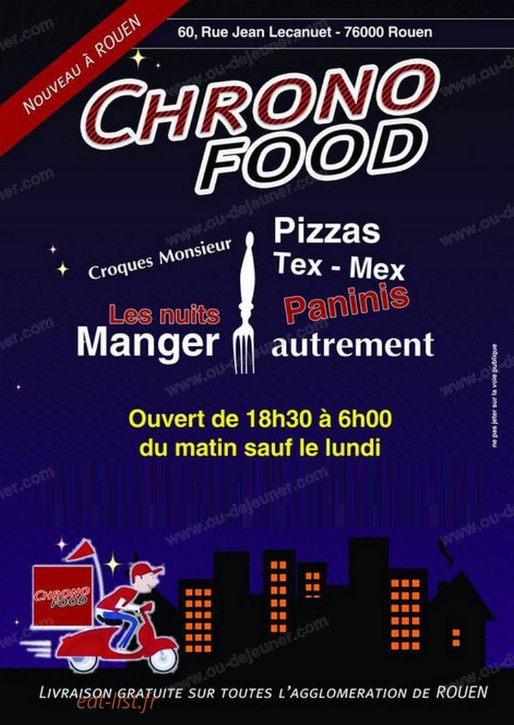 Chrono Food — carte page 1