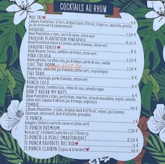 Côcoon — carte page 1